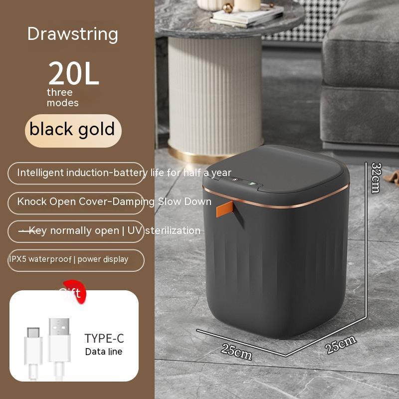 Automatic Smart Induction Trash Can With Lid