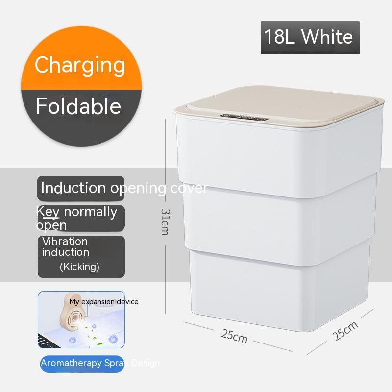 Automatic Smart Induction Trash Can With Lid