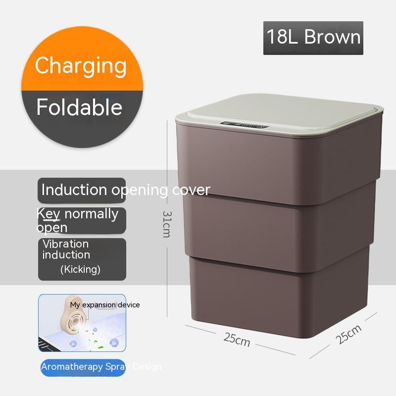 Automatic Smart Induction Trash Can With Lid