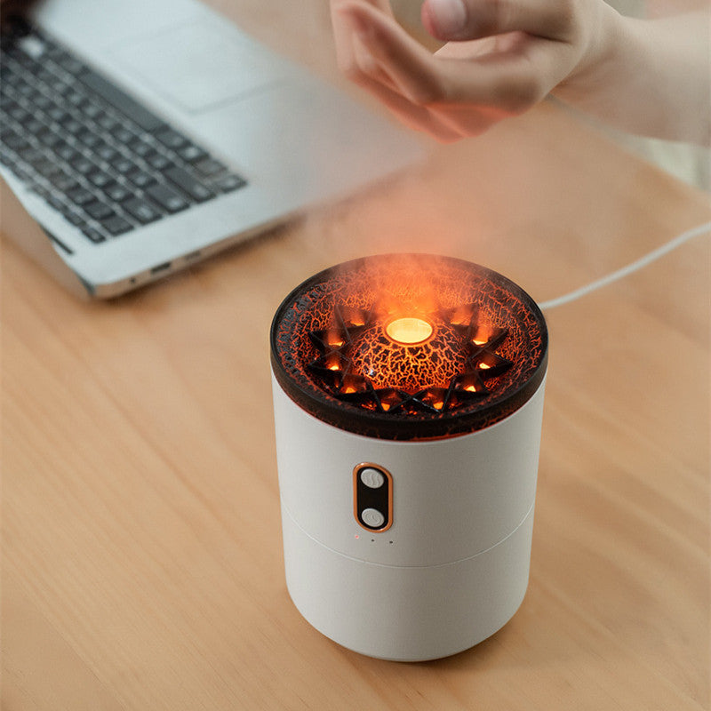 USB Portable Jellyfish Air Flame Aroma Humidifier